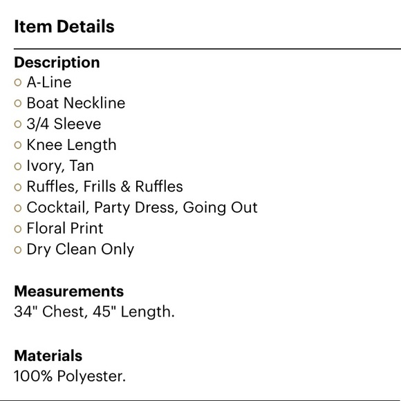 NEW ALEX MARIE FLORAL PRINT DRESS SIZE 16 - Picture 9 of 9